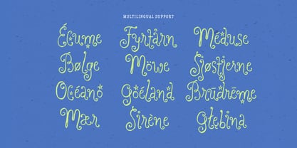 Dreaming Ocean Font Poster 7