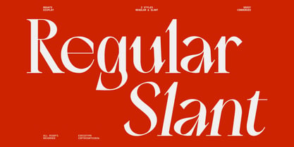 Regats Slant Display Font Poster 2