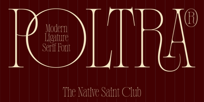 Poltra Font Poster 1
