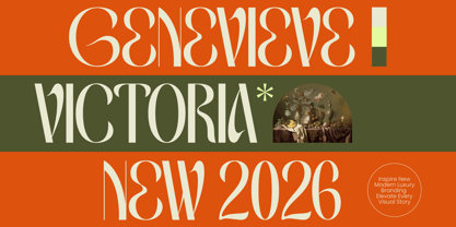 Genevieve Victoria Font Poster 1