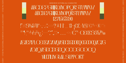 Genevieve Victoria Font Poster 10