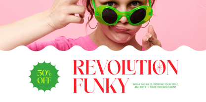 Runing Smile Font Poster 3