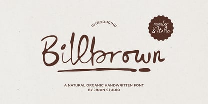 Billbrown Font Poster 1