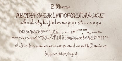 Billbrown Font Poster 8