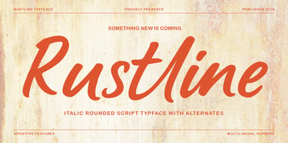 Rustline Font Poster 1