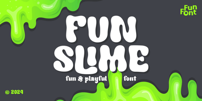 Fun Slime Font Poster 1