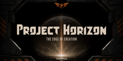Ironspace Font Poster 2