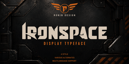 Ironspace Font Poster 1