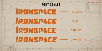 Ironspace Font Poster 5