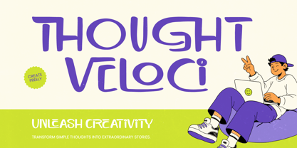 Thought Veloci Font Poster 1
