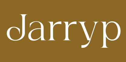 Jarryp Font Poster 1