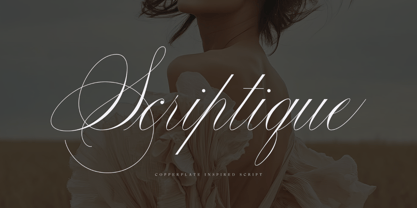 Scriptique Font Poster 1