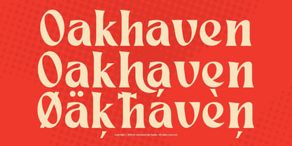 Oakhaven Font Poster 1