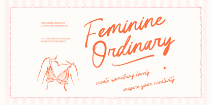 Feminine Ordinary Font Poster 1