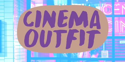 Cinema Outfit Pro Font Poster 1