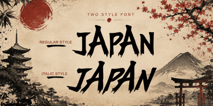 Kaizen Sakura Italic Font Poster 4
