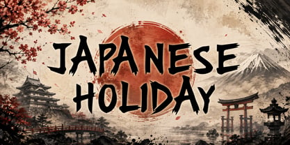 Kaizen Sakura Italic Font Poster 2