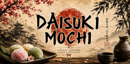Kaizen Sakura Italic Font Poster 3