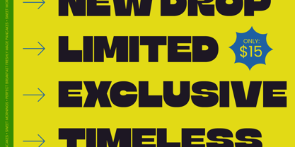 Broken Stroke Font Poster 8