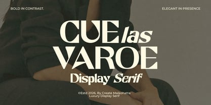 Cuelas Varoe Font Poster 1