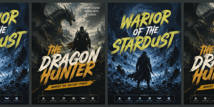 Legendary Brush Font Poster 4