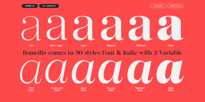 Romellis Font Poster 14