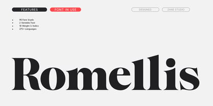 Romellis Font Poster 1