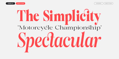 Romellis Font Poster 10