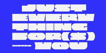 Bigtro Font Poster 5