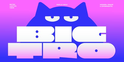 Bigtro Font Poster 1