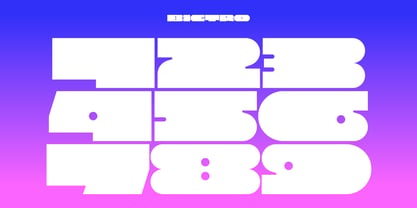 Bigtro Font Poster 7