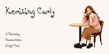 Keriting Curly Font Poster 1