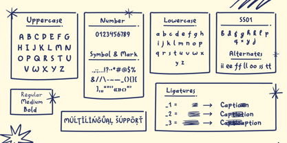 Fun Scribble Font Poster 4