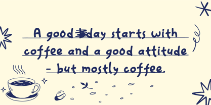Fun Scribble Font Poster 9