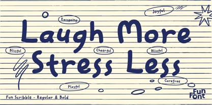 Fun Scribble Font Poster 8