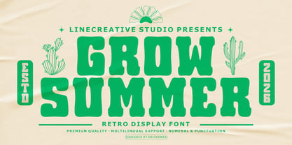 Grow Summer Font Poster 1