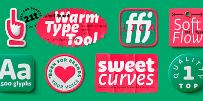 Shelf Round Font Poster 4