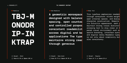 TBJ Monodrip Inktrap Font Poster 8