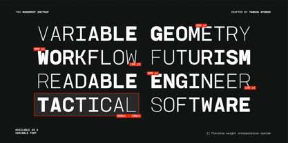 TBJ Monodrip Inktrap Font Poster 6