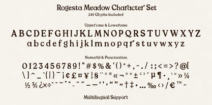 Rogesta Meadow Font Poster 9