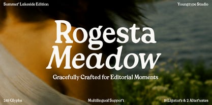 Rogesta Meadow Font Poster 1