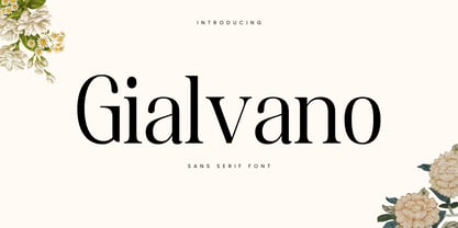 Gialvano Font Poster 1