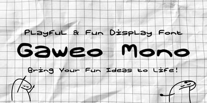 Gaweo Mono Font Poster 2