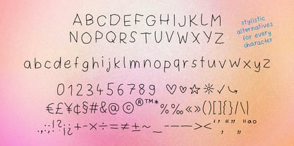 Paper Wiggle Font Poster 3