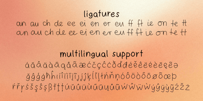 Paper Wiggle Font Poster 4