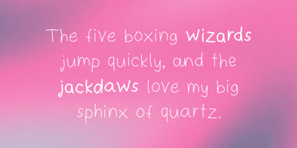 Paper Wiggle Font Poster 2