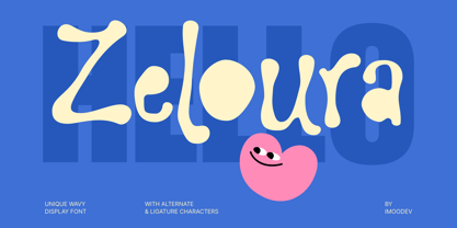 Zeloura Font Poster 1
