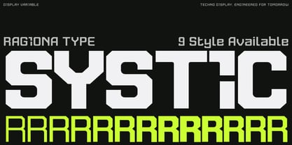RGT Systic Font Poster 1