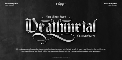 Blacklutter Font Poster 3