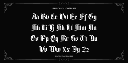 Blacklutter Font Poster 8